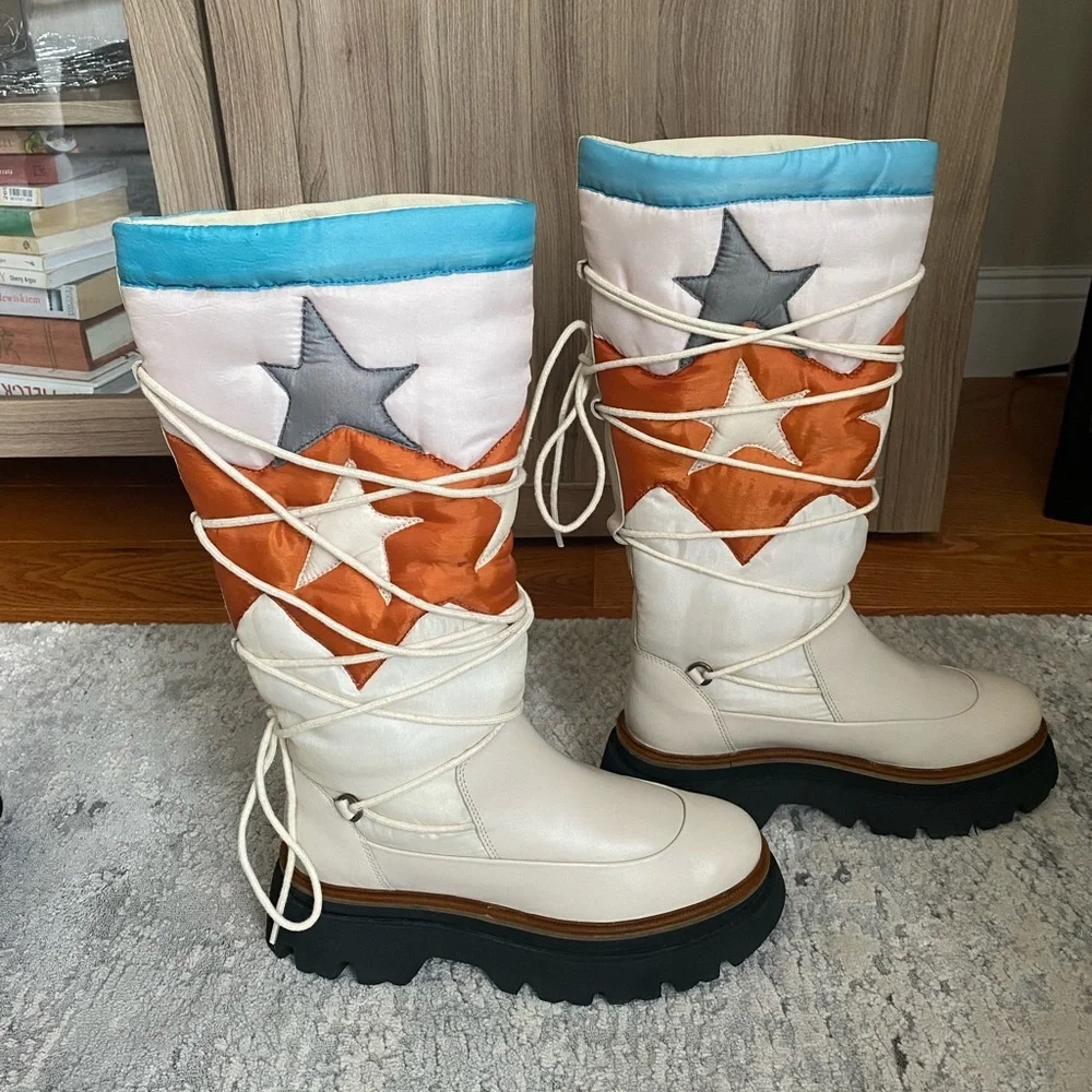 NWOT Free People Montrose Puffer Boots Size 38